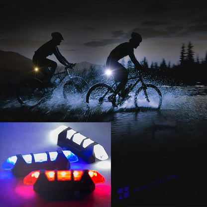 1617 Rechargeable Bicycle Front Waterproof Led Light (Blue)