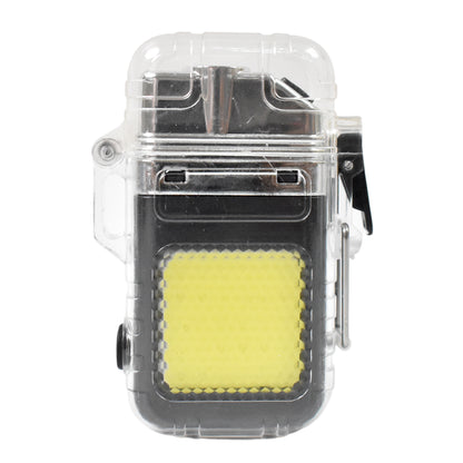 Usb Rechargeable Electric Lighter  3 Modes Cob Flashlight (1 Pc)