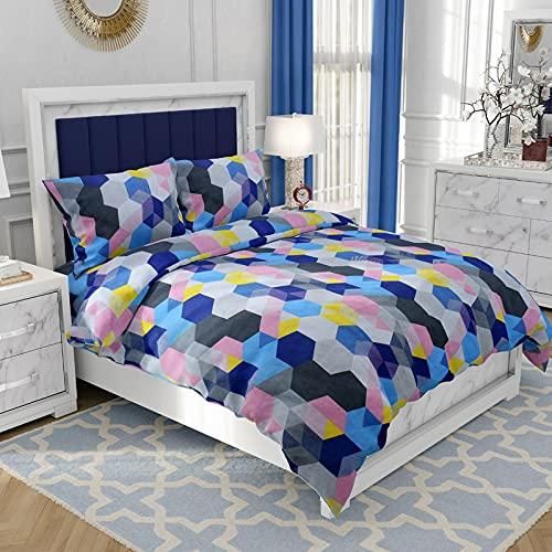 1 Double Bedsheet with 2 Pillow Covers