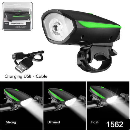 1562 Rechargeable Bicycle Led Bright Light (1 Pc)