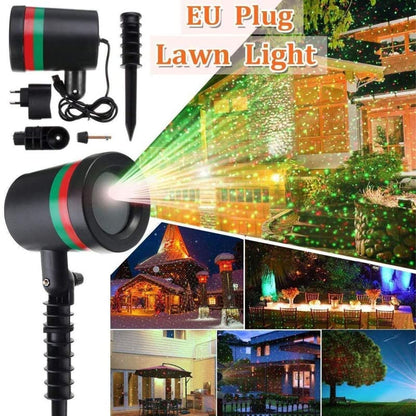 7350 Star Fairy Motion Laser Lights Projector For Garden Lawn Landscape Outdoor Indoor Home Office Diwali Christmas Navratri Decorative Light Party (No Remote Button Multicolour)