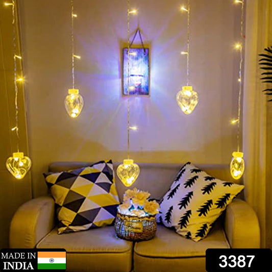 3387 8 Feet 12 Wish Ball String Led Lights With Color Box For Home Decoration Diwali  Wedding Led Christmas Light Indoor And Outdoor Light Festival Decoration  (Wishing Ball Warm White)